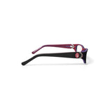 Baby Phat Women's BV227 Rectangular Prescription Eyeglasses with Case, Purple