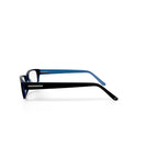 Women's HC03 Rectangular Prescription Eyeglasses with Case, Black
