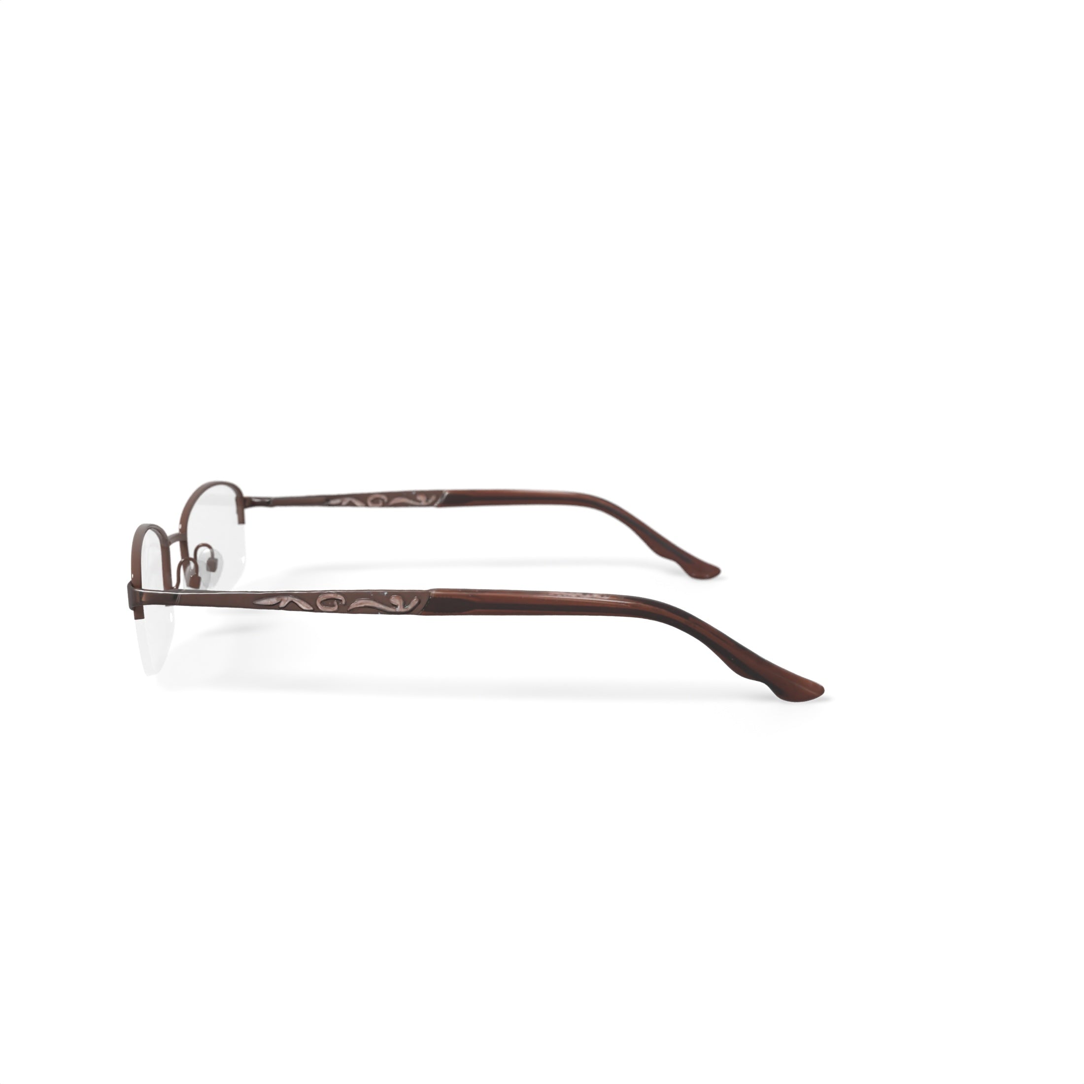 Women's OSL707 Oval Prescription Eyeglasses with Case, Brown