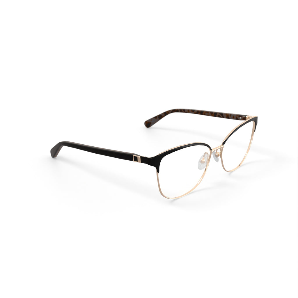 Kenneth Cole Women's KC0904-1 Browline Prescription Eyeglasses with Case, Black
