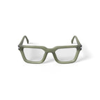 Karun Women's Ice Green Square Prescription Eyeglasses with Case, Green
