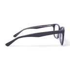 Womens FM13038 Square Prescription Eyeglasses with Case, Black/Purple