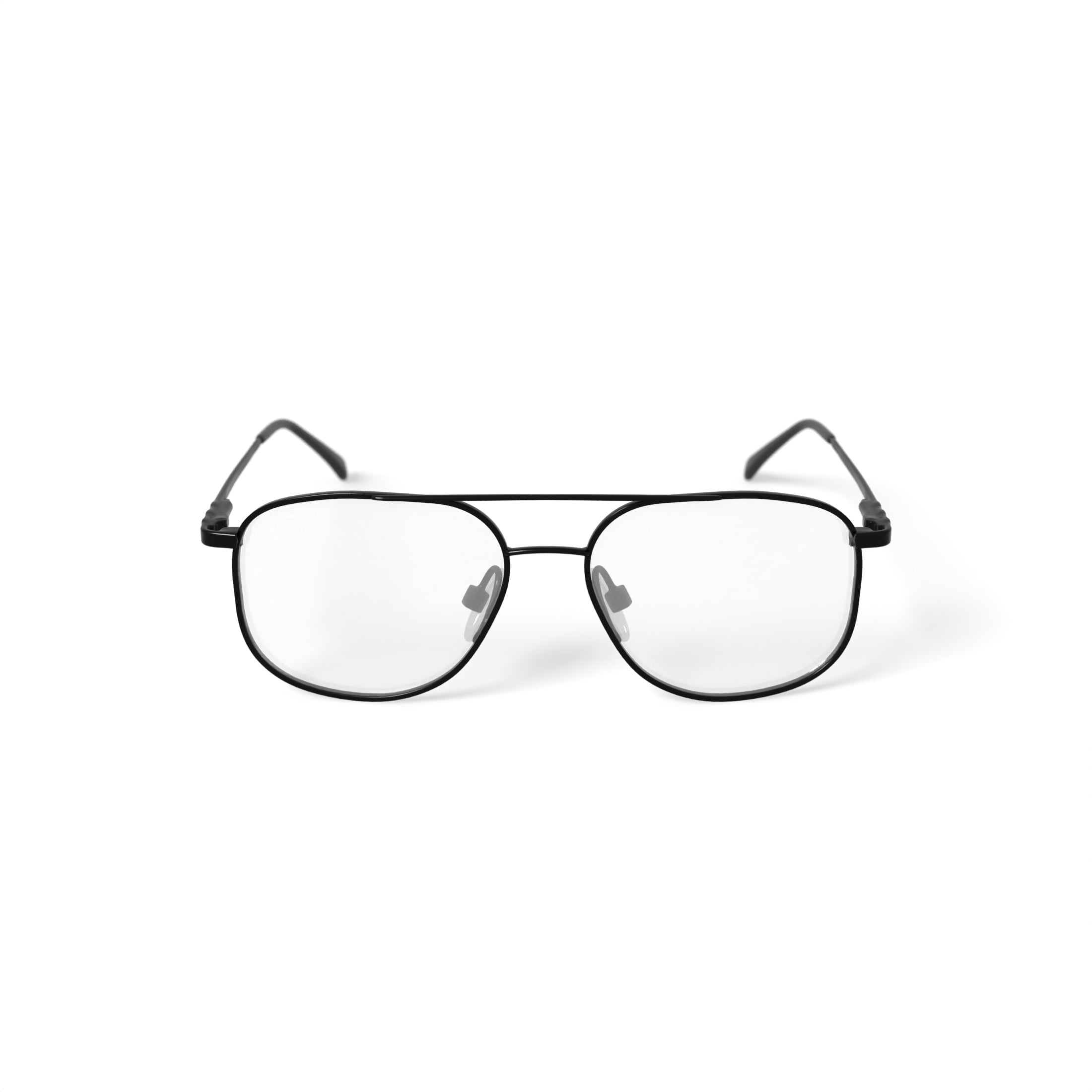 Men's ST143 Square Prescription Eyeglasses with Case, Gunmetal