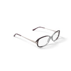 Women's SL1543 Rectangular Prescription Eyeglasses with Case, Crystal Purple