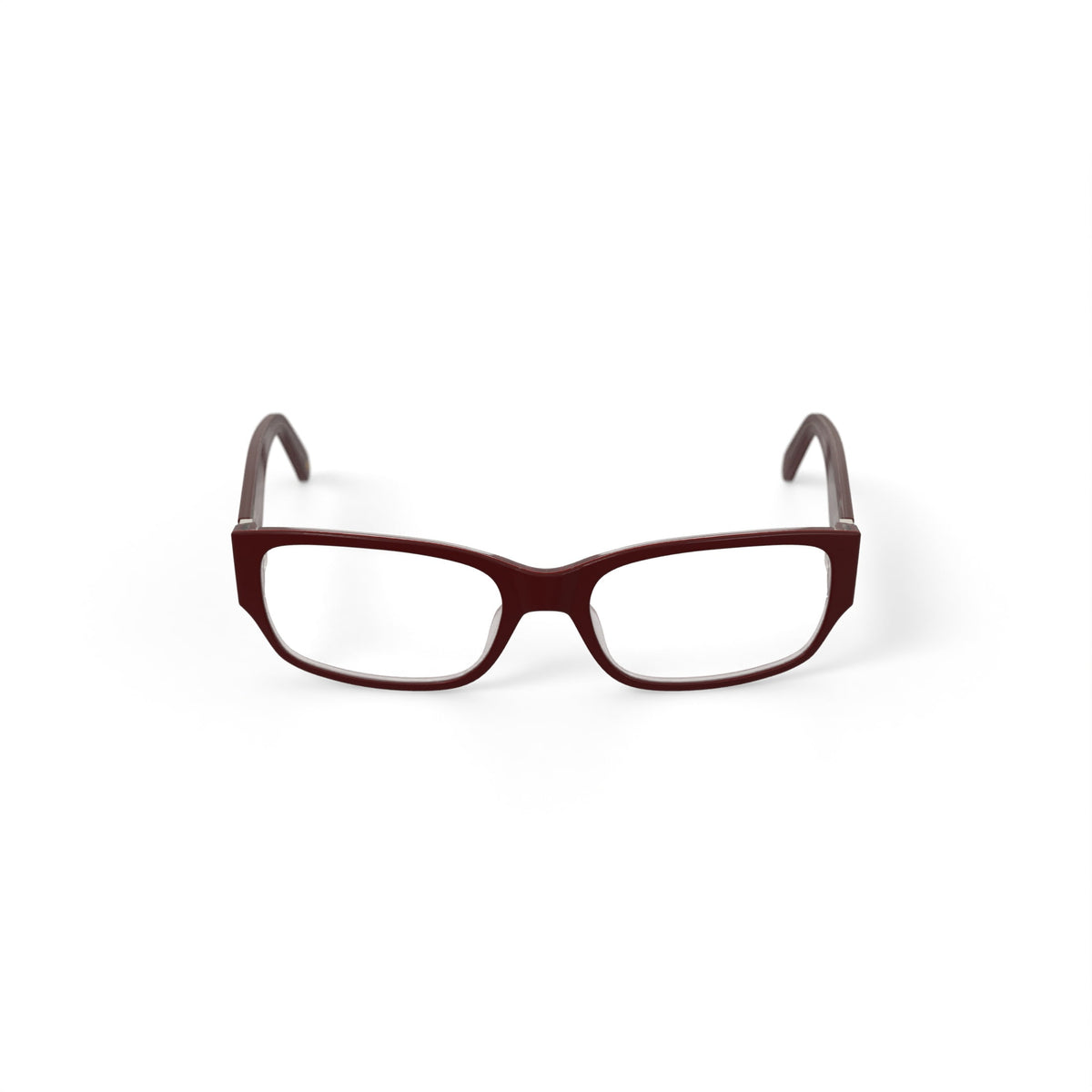 Vendela Women's V1001 Rectangular Prescription Eyeglasses with Case, Cherry Red