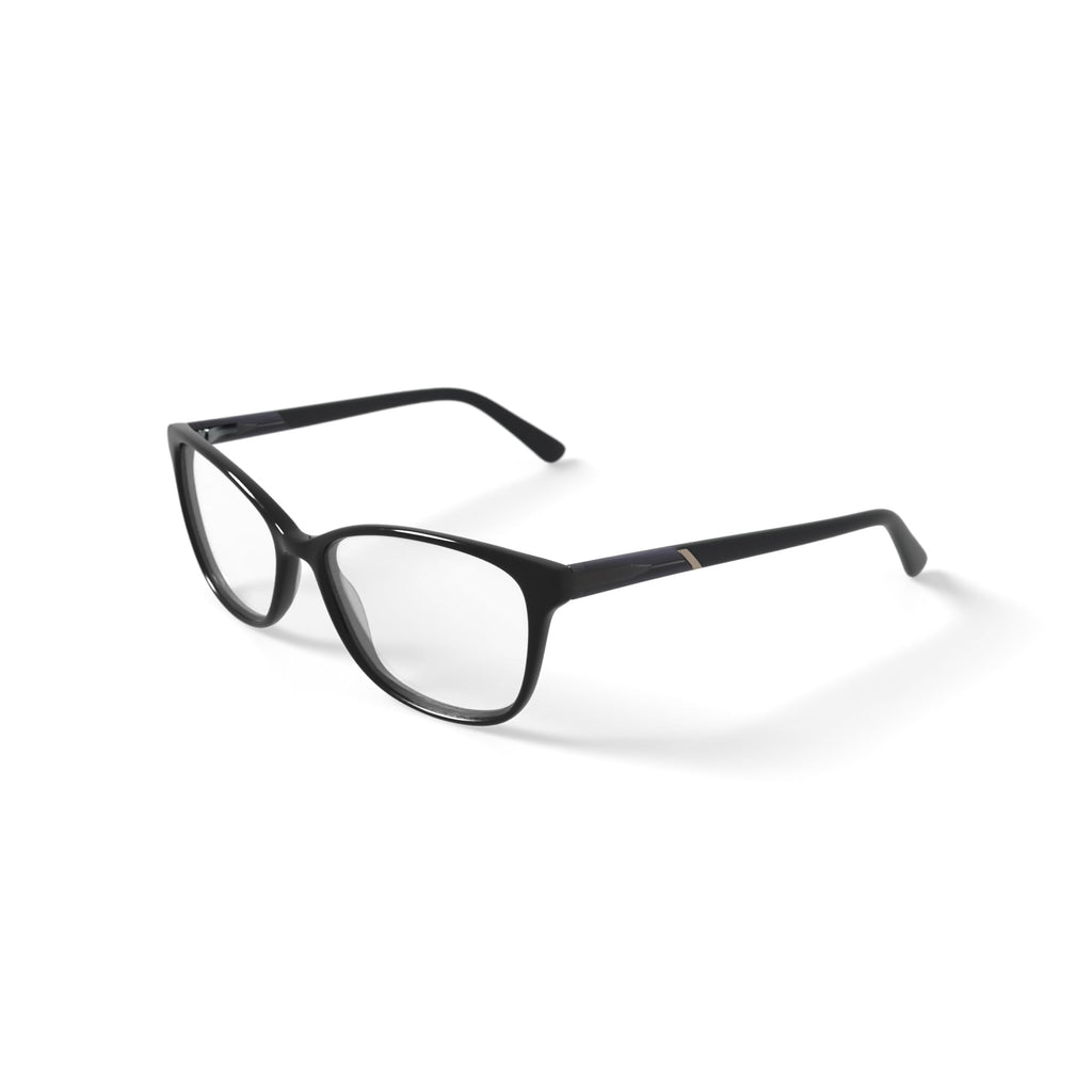 Women's MJ07322 Square Prescription Eyeglasses with Case, Black