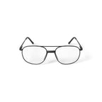 Via Milano Men's Kyle Square Prescription Eyeglasses with Case, Gunmetal
