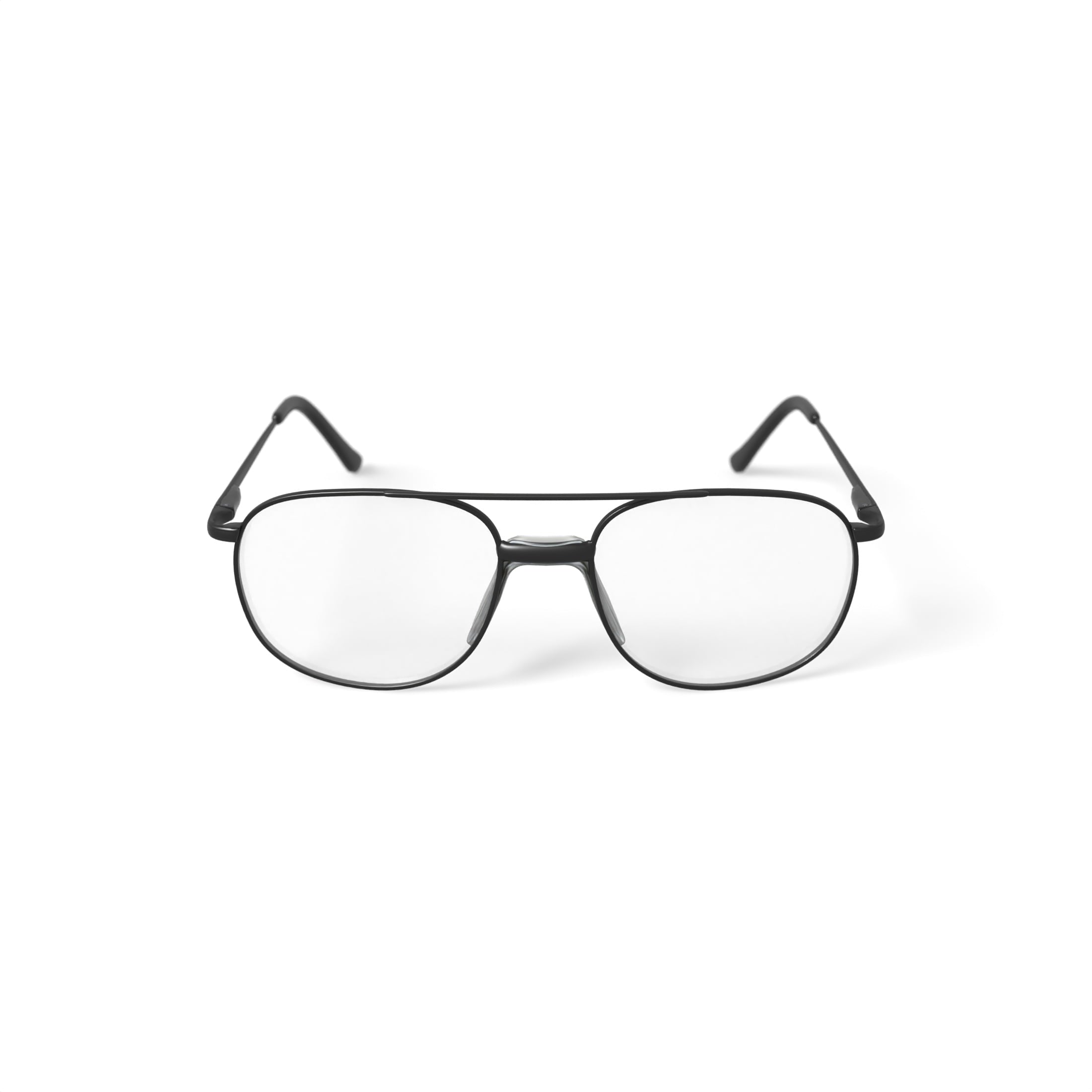 Via Milano Men's Kyle Square Prescription Eyeglasses with Case, Gunmetal