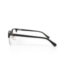 True Religion Men's T008 Browline Prescription Eyeglasses with Case, Black