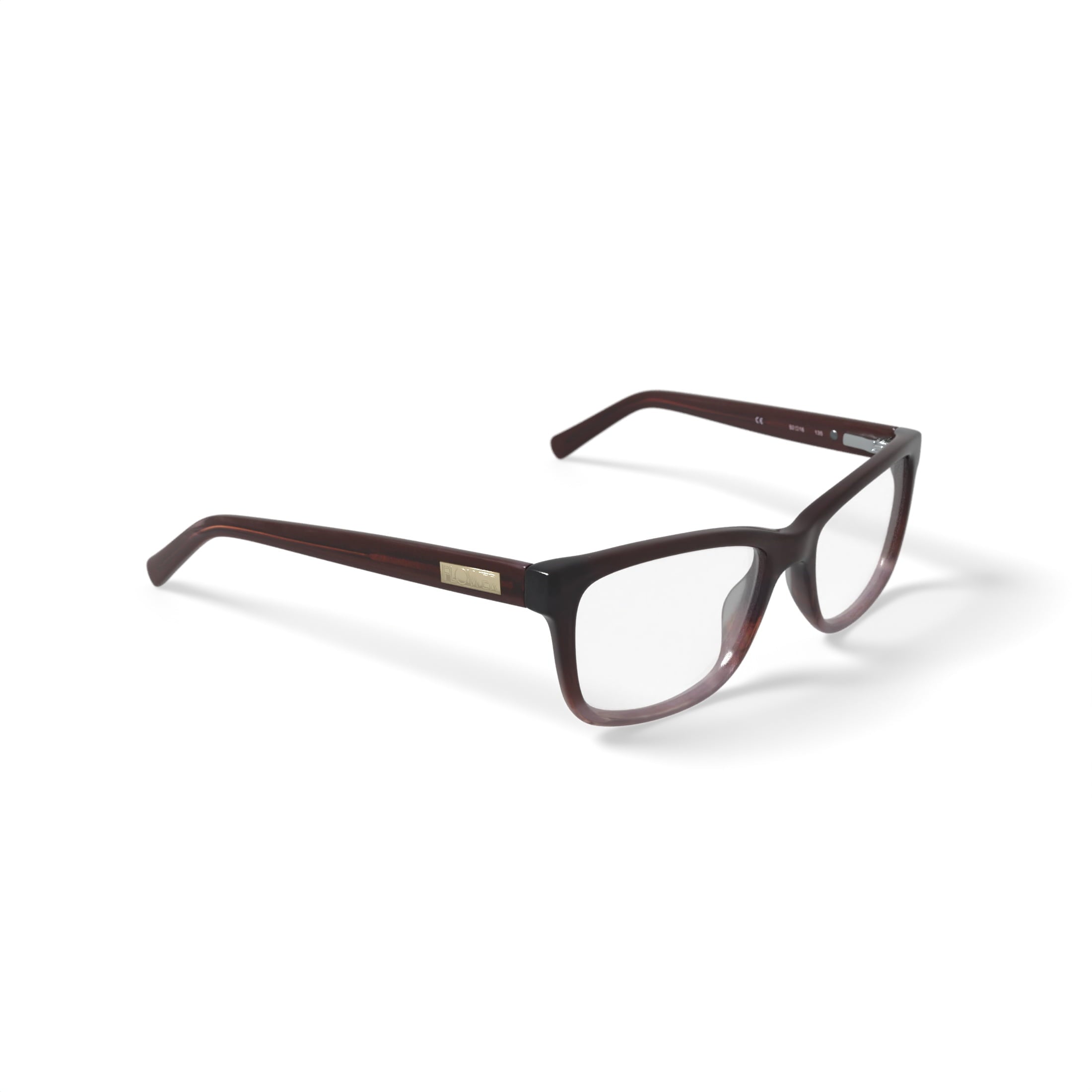 Flower Women's Square Eyeglasses, FLR6005, Lauren, Brown, 52-16-135, with Case