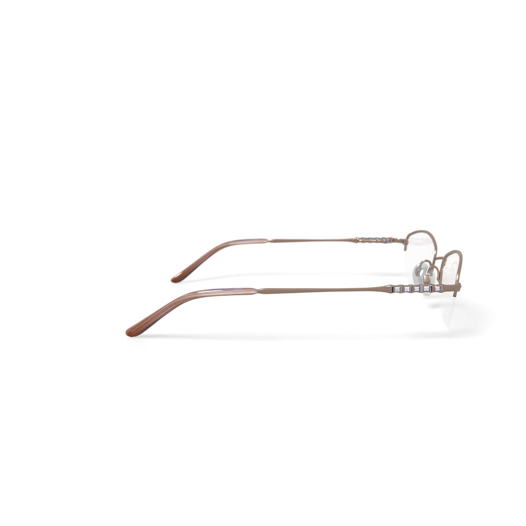Women's M163 Oval Prescription Eyeglasses with Case, Gold