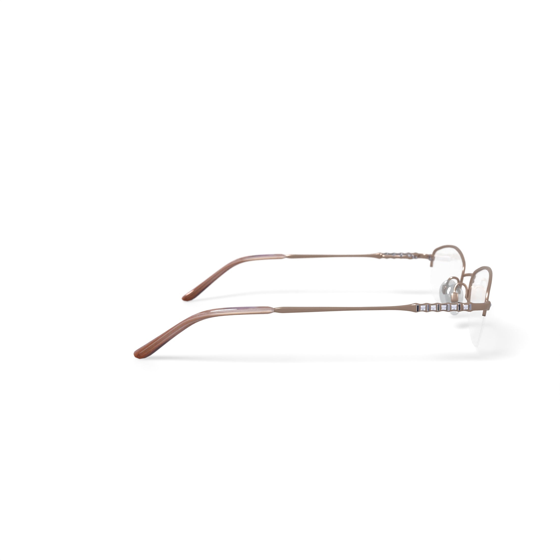 Women's M163 Oval Prescription Eyeglasses with Case, Gold