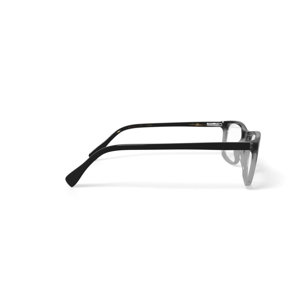 M America Men's Benson Square Prescription Eyeglasses with Case, Black Gradient
