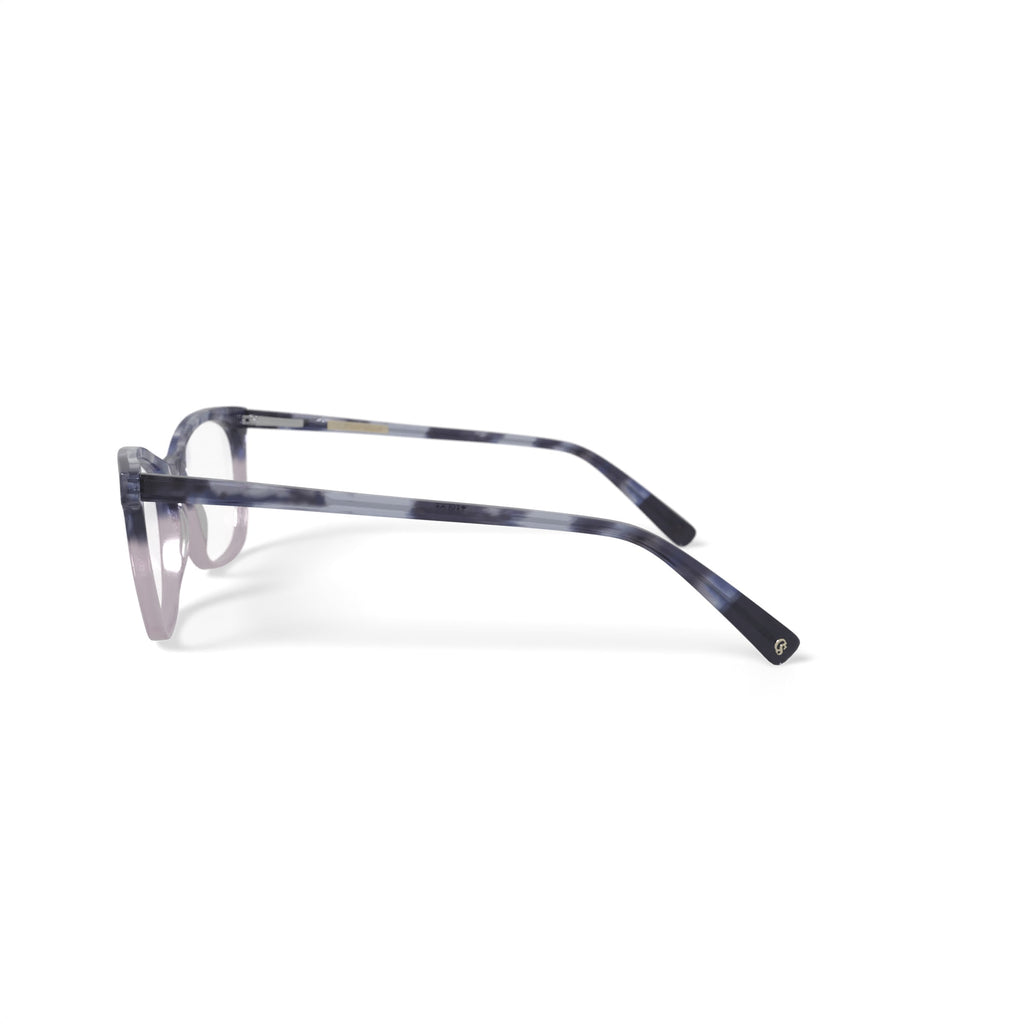 Women's Taylor Square Prescription Eyeglasses with Case, Pink Tortoise Gradient