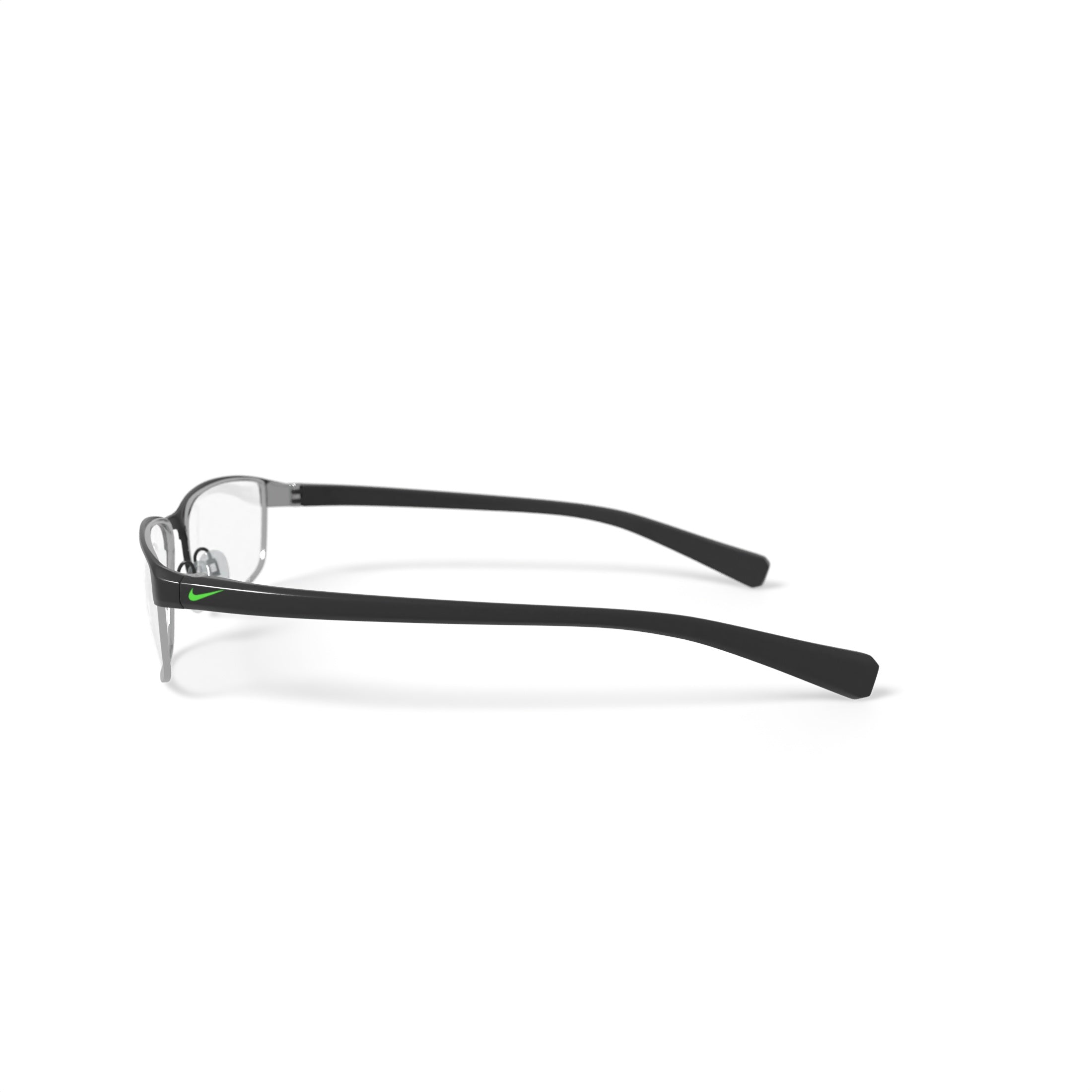 Men's 8097G Prescription Eyeglasses with Case, Satin Black