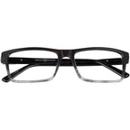 Men's HV713 Rectangular Prescription Eyeglasses with Case, Grey Crystal Gradient