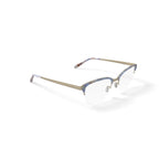 Keo Womens Kaydi Cat Eye Prescription Eyeglasses with Case, Gold-Tone Blue Tortoise