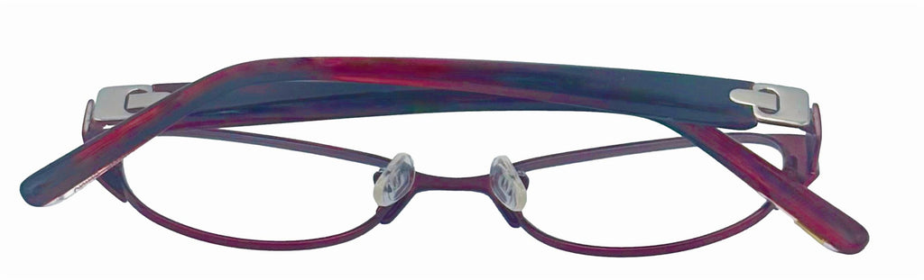 Womens Rectangle Red l Eyewear Frame J135 49mm