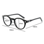 Brown Tortoiseshell Photochromic Gray Vintage Bifocal Reading Glasses 1.50 Classic Round Sunglasses Presbyopic Eyeglasses Acetate Readers +1.50 for Men and Women UV