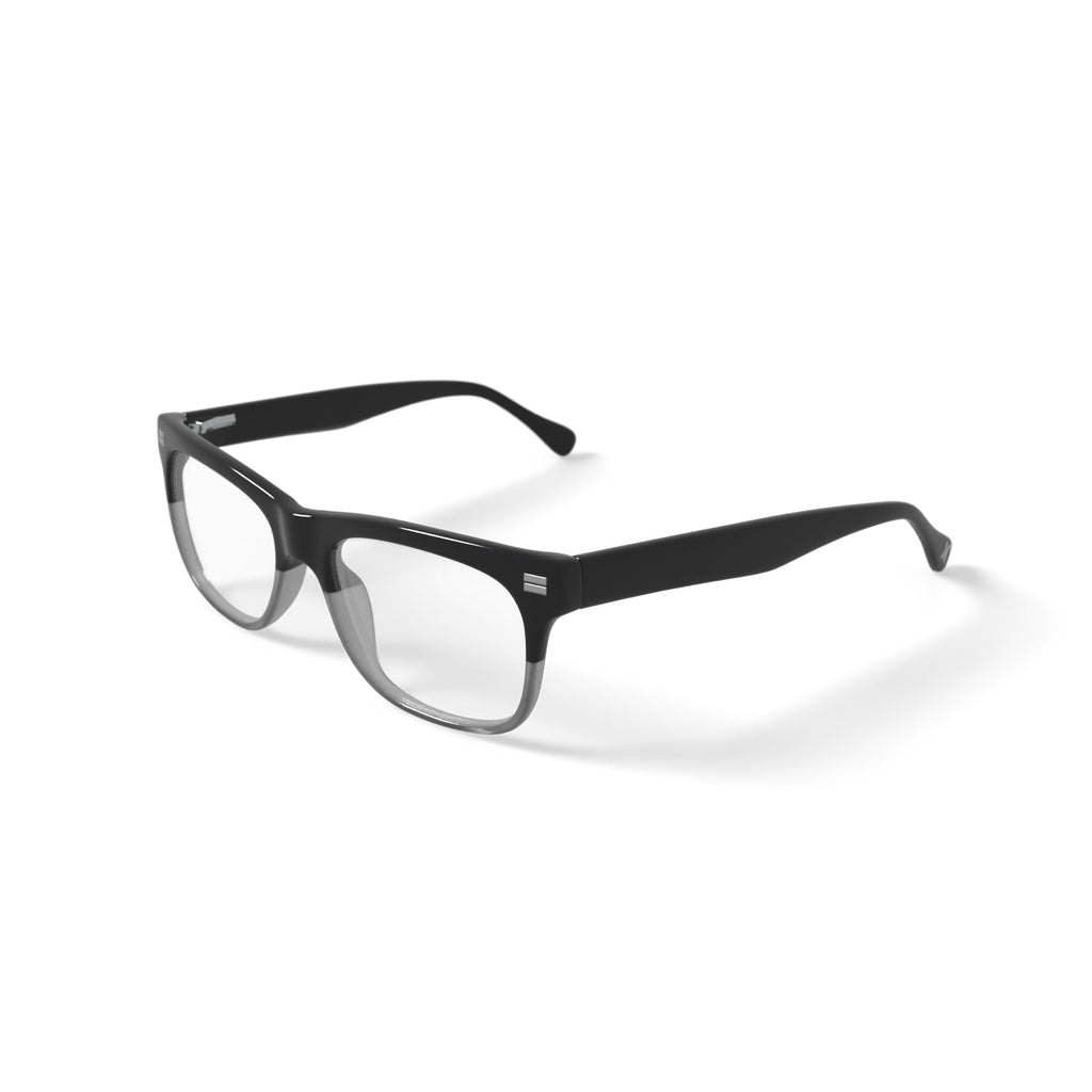Hurley Men's HMO119 Prescription Eyeglasses with Case, Black/Crystal