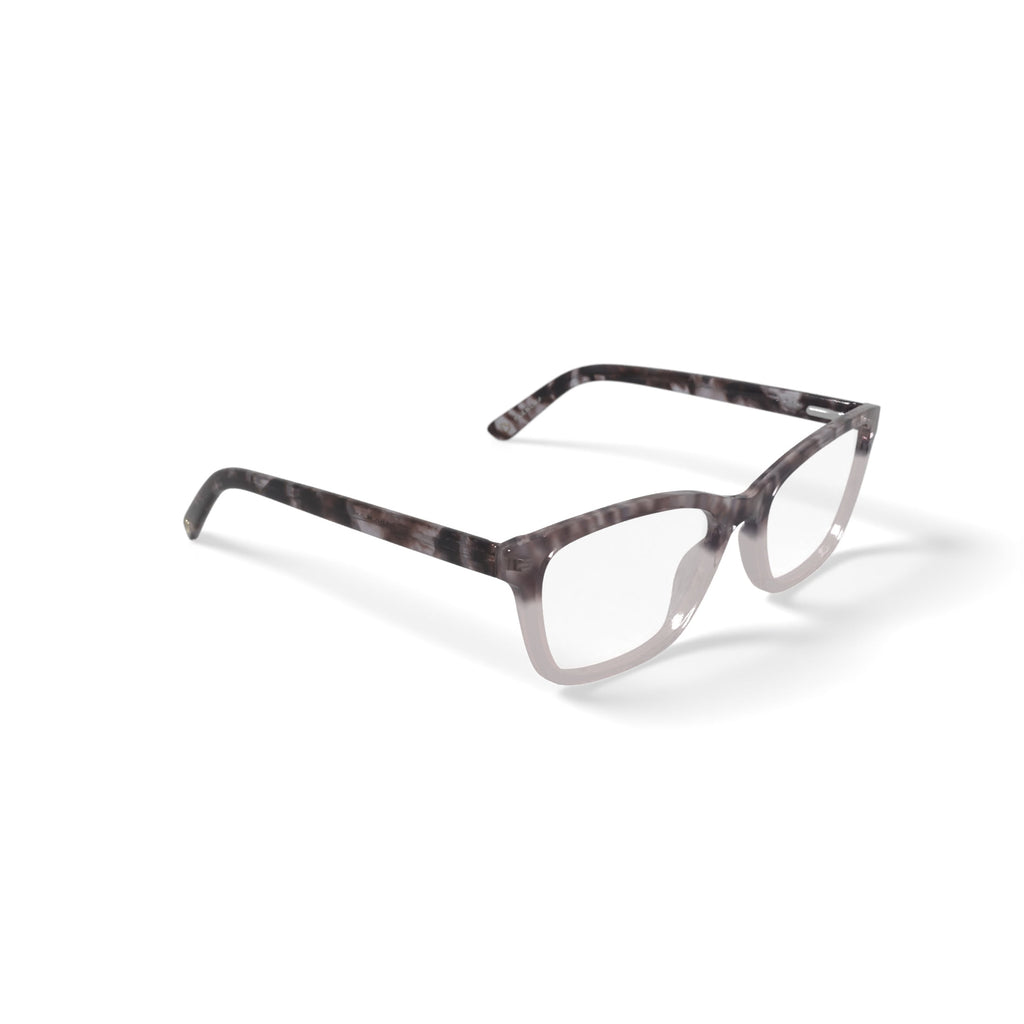 Women's HC207 Cat Eye Prescription Eyeglasses with Case, Brown Tortoise Gradient