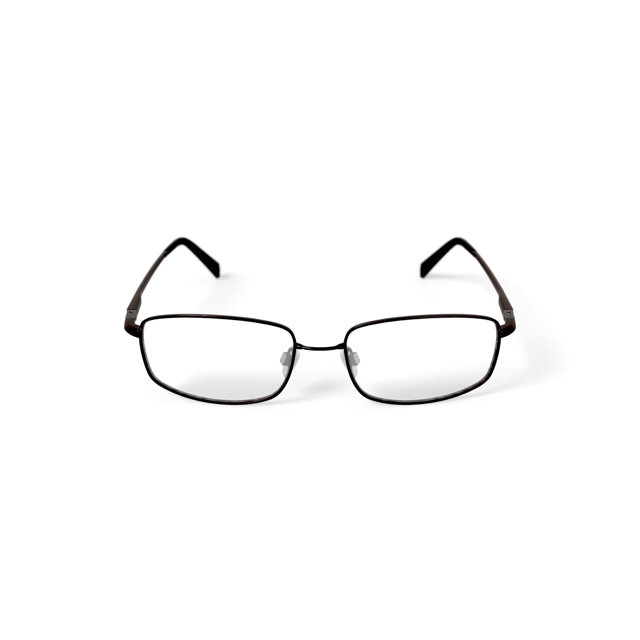 EasyTwist TurboFlex Men's ET875 Rectangular Prescription Eyeglasses with Case, Gray