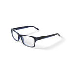 American Classics Men's Carter Square Prescription Eyeglasses with Case, Black/Blue