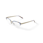 Keo Womens Kaydi Cat Eye Prescription Eyeglasses with Case, Gold-Tone Blue Tortoise