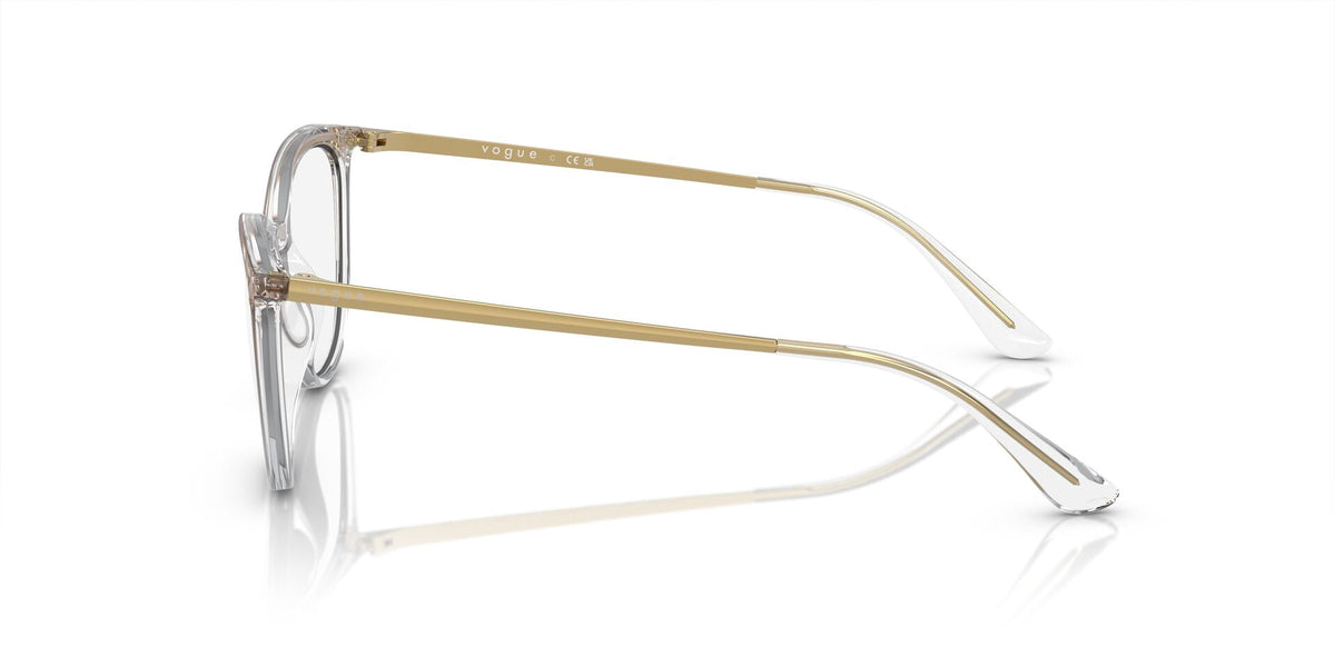 Vogue Women's VO5276 53mm Propionate Eyeglasses Brown/Crystal with Case & Cloth