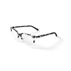 Women's Terra Square Prescription Eyeglasses with Case, Pink Tortoise Gradient