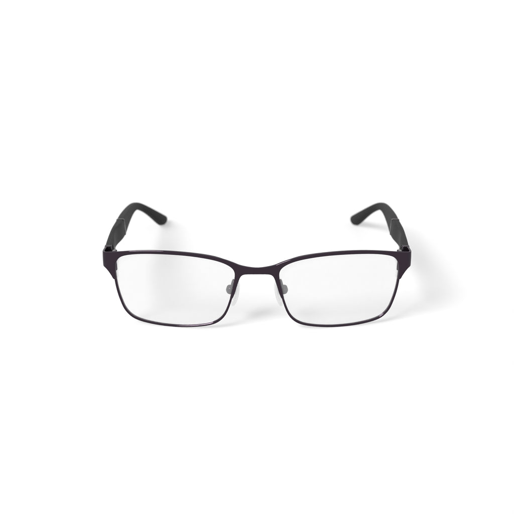 OCTO180 Men's Respect Browline Prescription Eyeglasses with Case, Gray