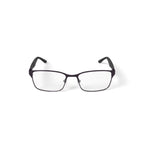 OCTO180 Men's Respect Browline Prescription Eyeglasses with Case, Gray