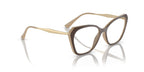 Vogue Women's VO5522 54mm Propionate Eyeglasses, Brown/Nude, with Case & Cleaning Cloth