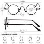 KOOSUFA Small Round l Reading Glasses 3.00 Blue Light Blocking Women Men Retro Eyeglasses Readers Eyewear 3 Colors Set
