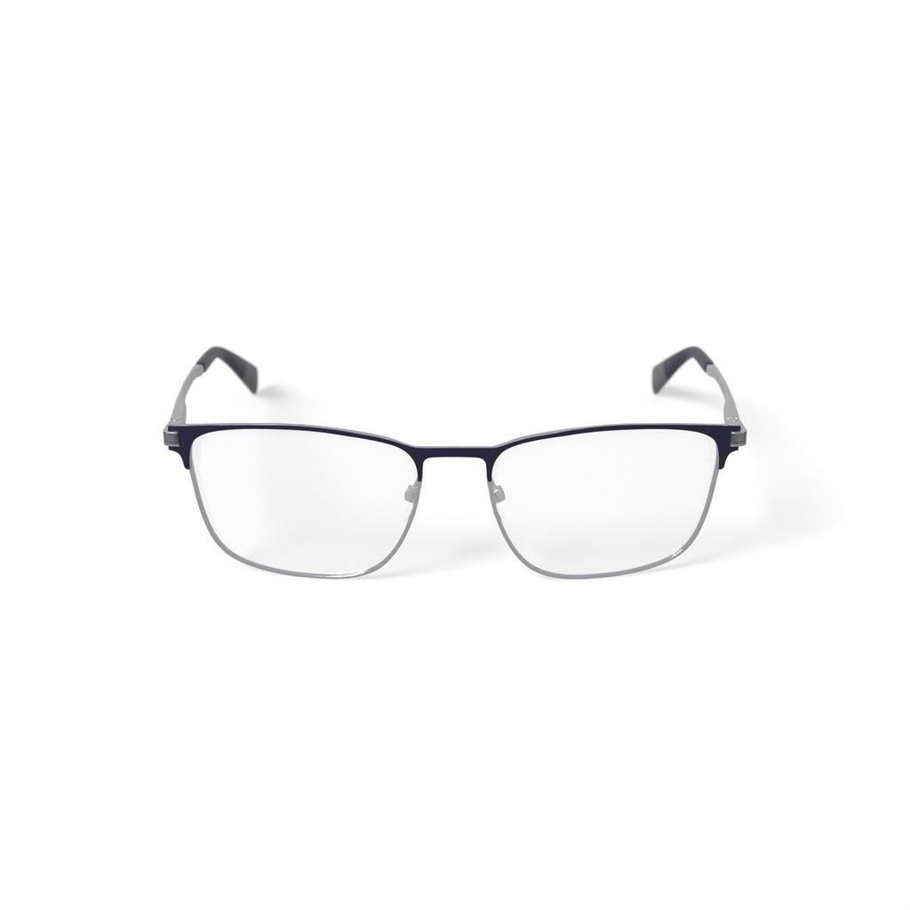 Men's MC010 Joseph Browline Prescription Eyeglasses with Case, Black