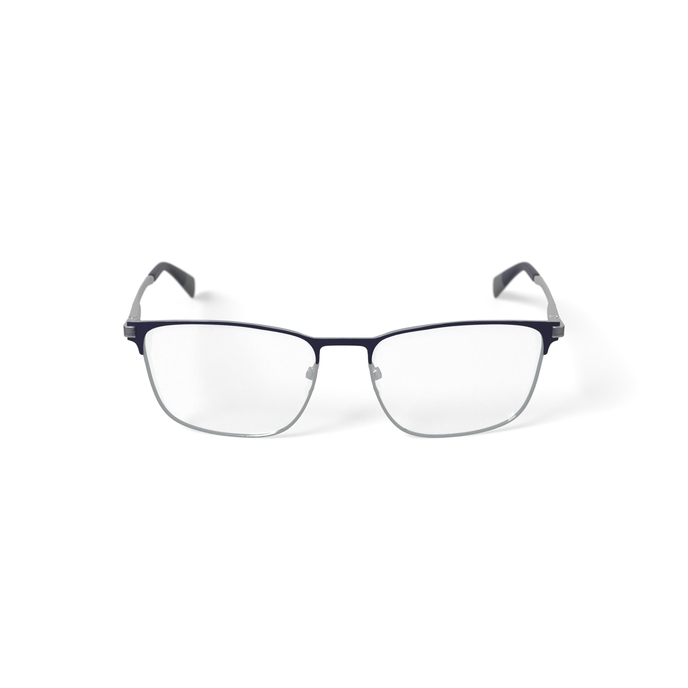 Men's MC010 Joseph Browline Prescription Eyeglasses with Case, Black