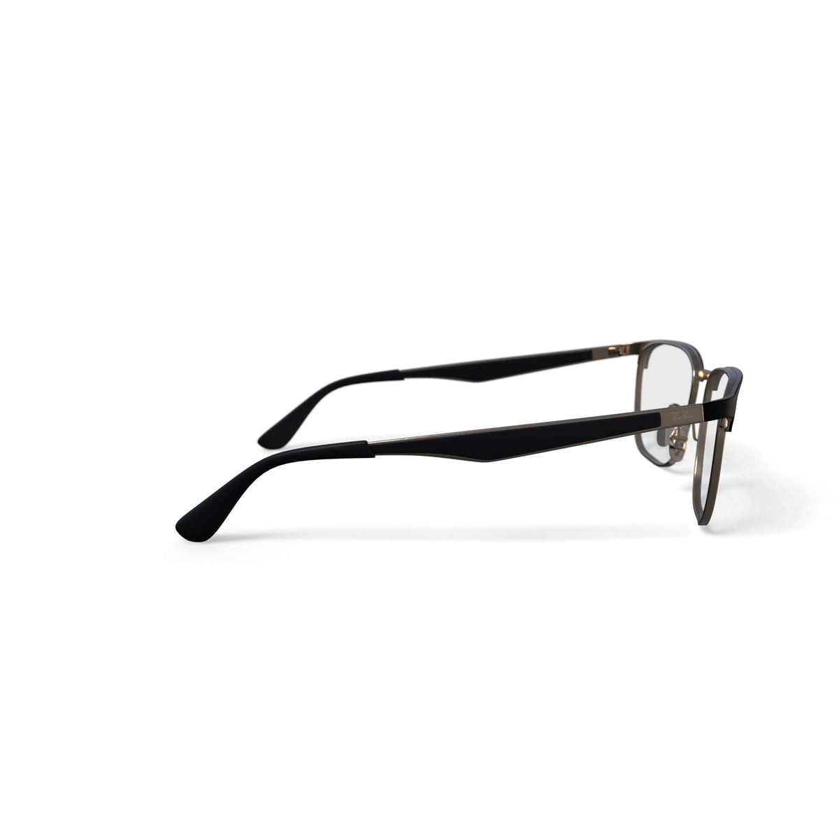  Unisex Size 54 Square Prescription Eyeglasses with Case, Black on Arista/Demo Lens