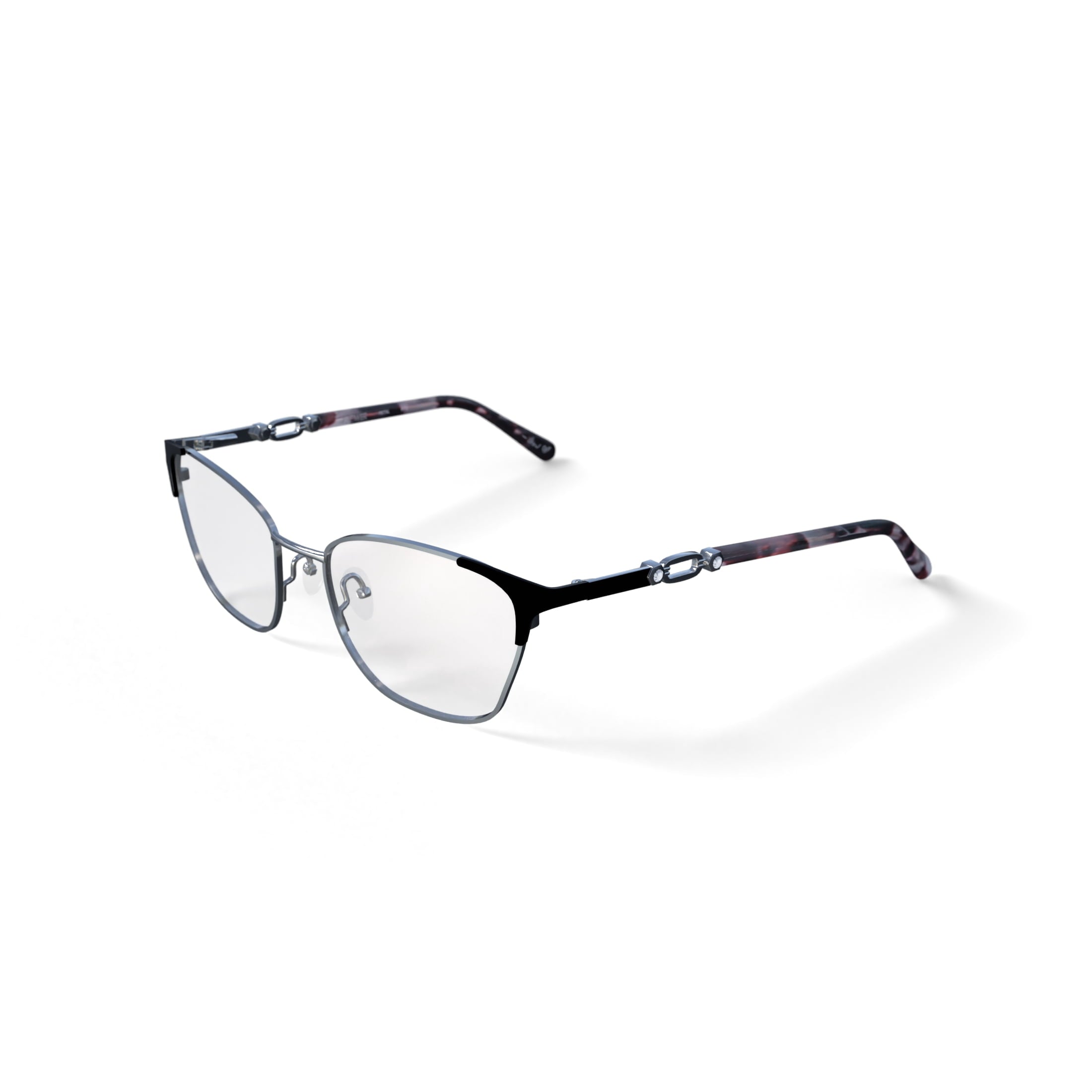 Flower Women's Petal Prescription Eyeglasses with Case, Gold