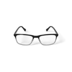 M America Men's Benson Square Prescription Eyeglasses with Case, Black Gradient