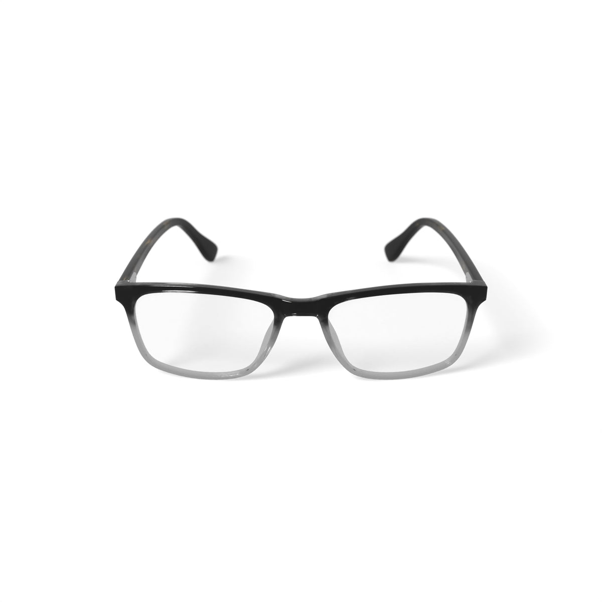 M America Men's Benson Square Prescription Eyeglasses with Case, Black Gradient