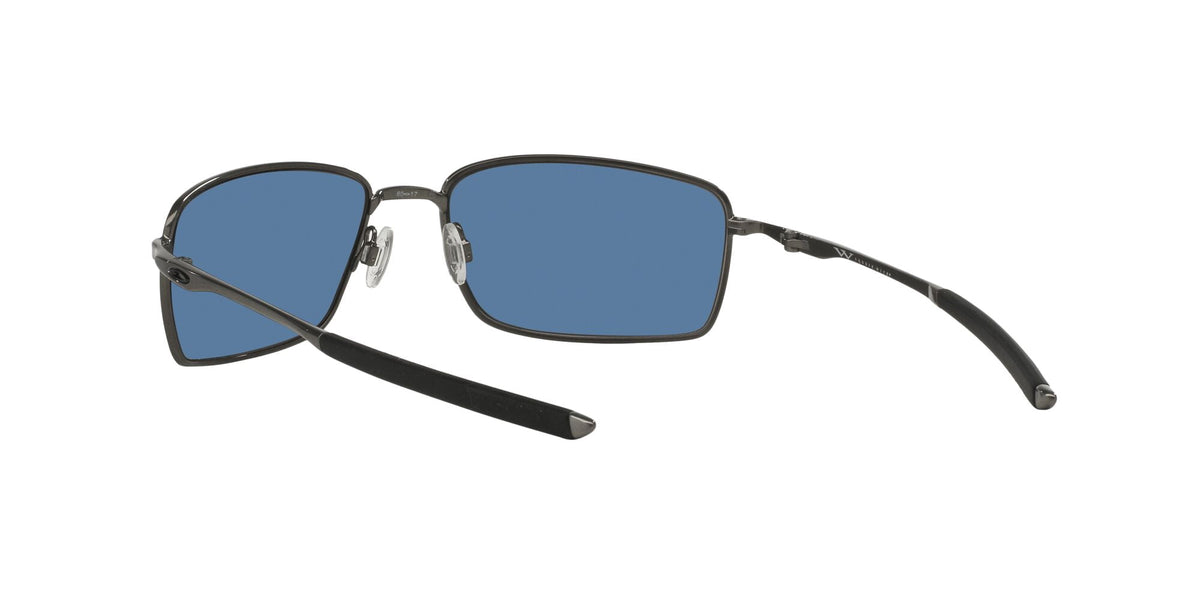 Oakley Rectangular l Sunglasses with Case, Size 60, Ice Iridium/Cement