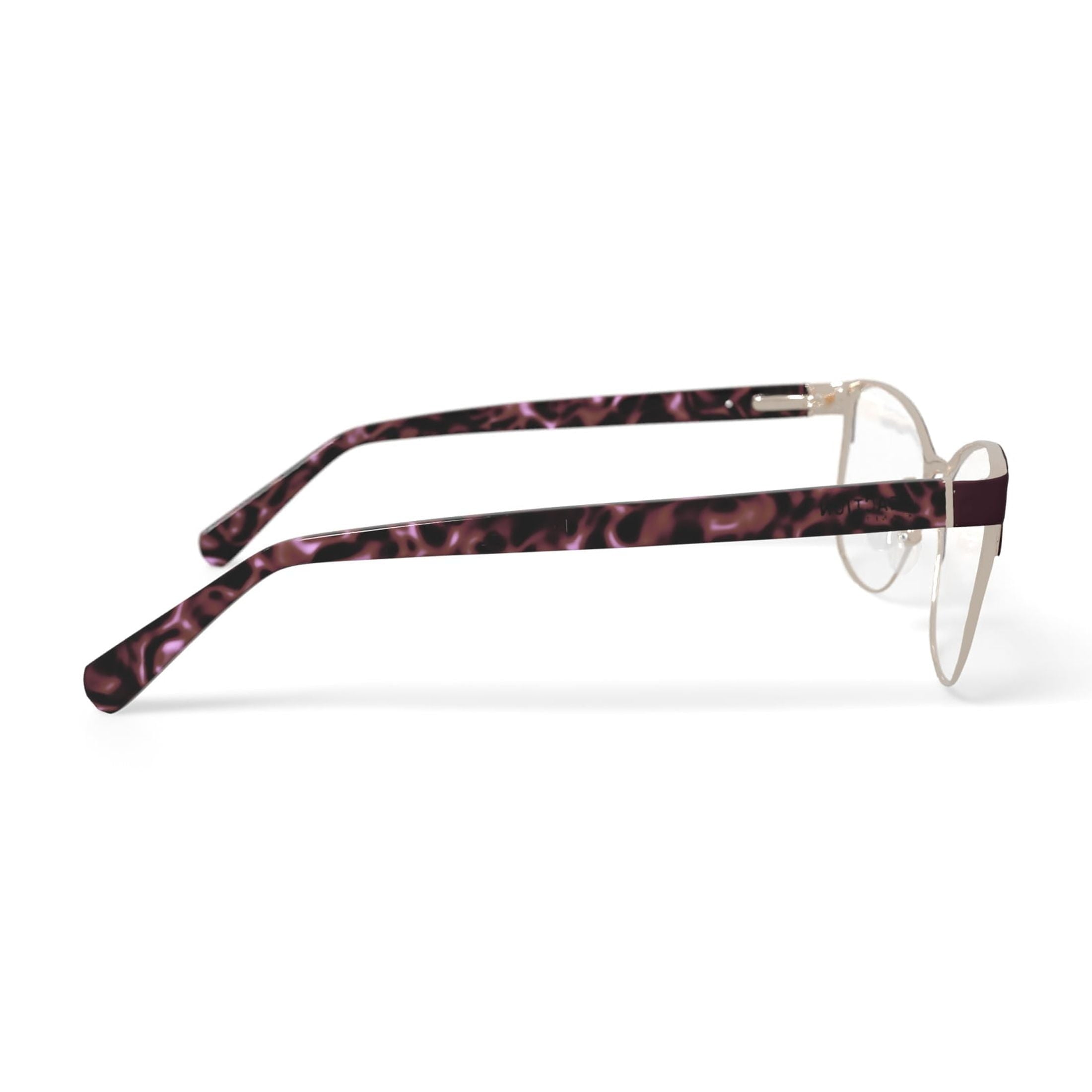 Kenneth Cole Women's KC0959-1 Browline Prescription Eyeglasses with Case, Burgundy
