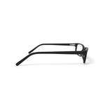 Men's W124 Rectangular Prescription Eyeglasses with Case, Black