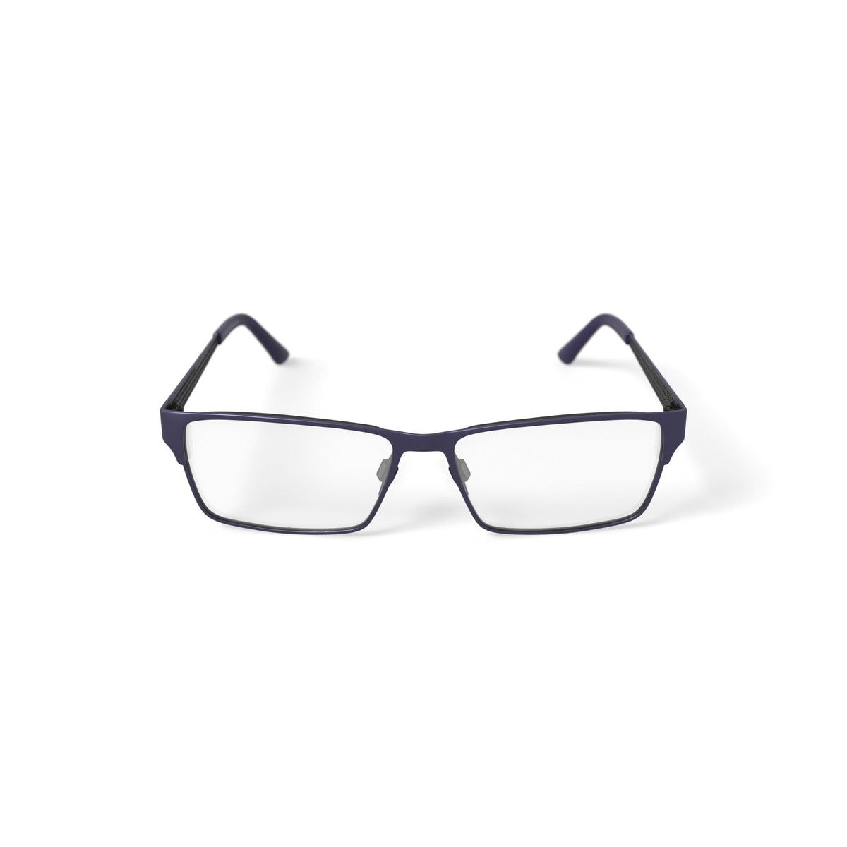 Mens HV705 Square Prescription Eyeglasses with Case, Navy