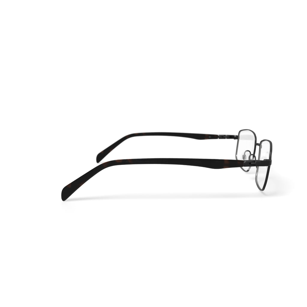 Men's Patriot Square Prescription Eyeglasses with Case, Gunmetal