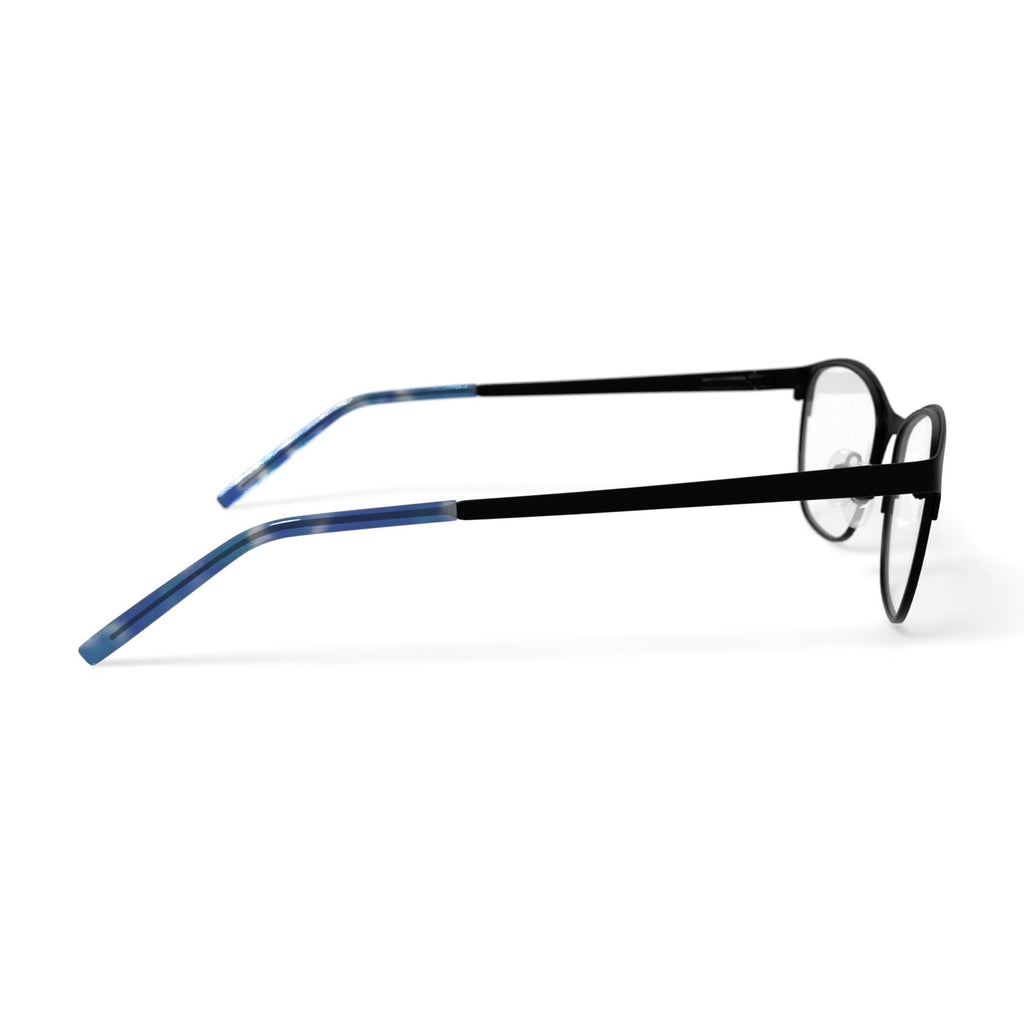 Women's HC45 Square Prescription Eyeglasses with Case, Blue