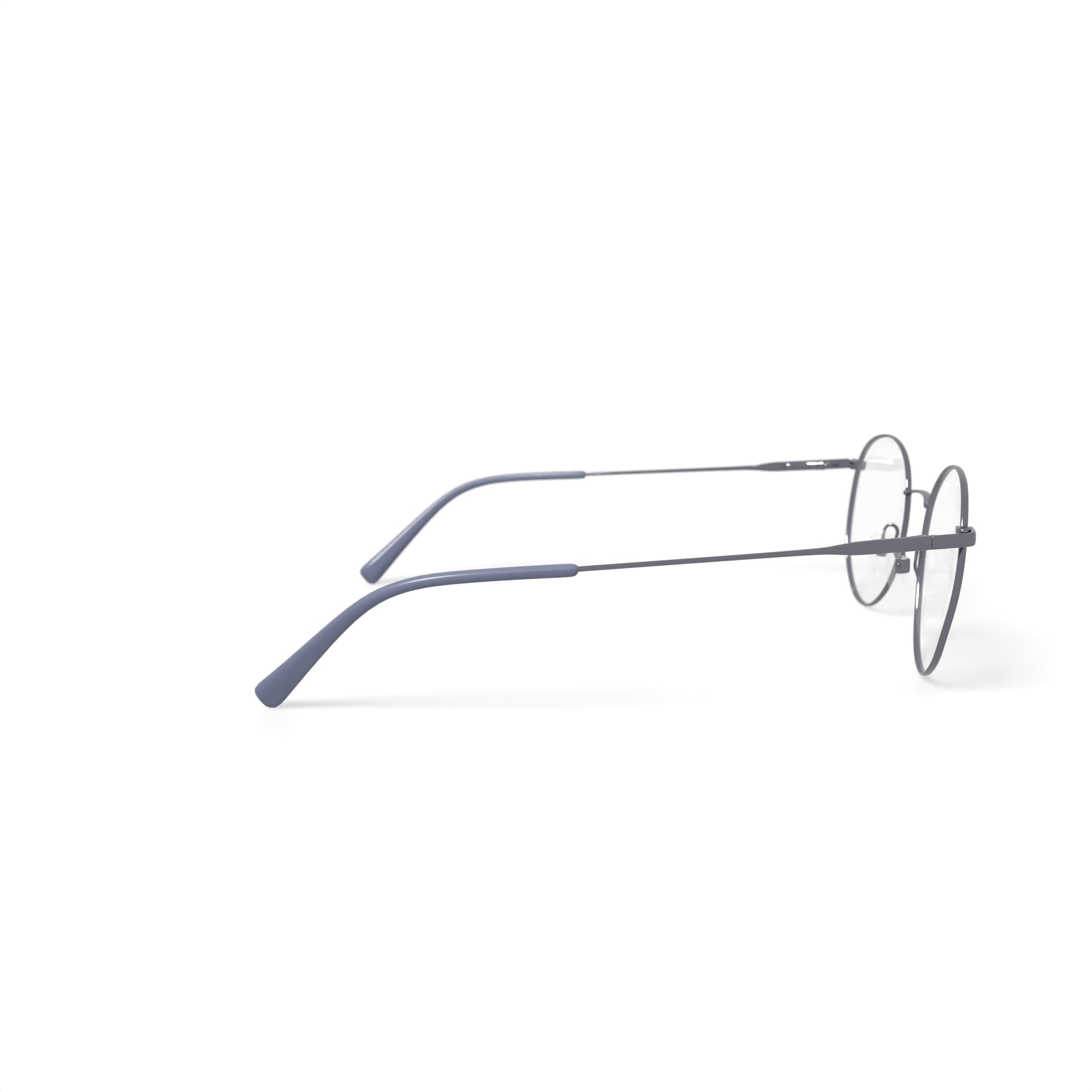 Men's MK10410 Round Prescription Eyeglasses with Case, Silver