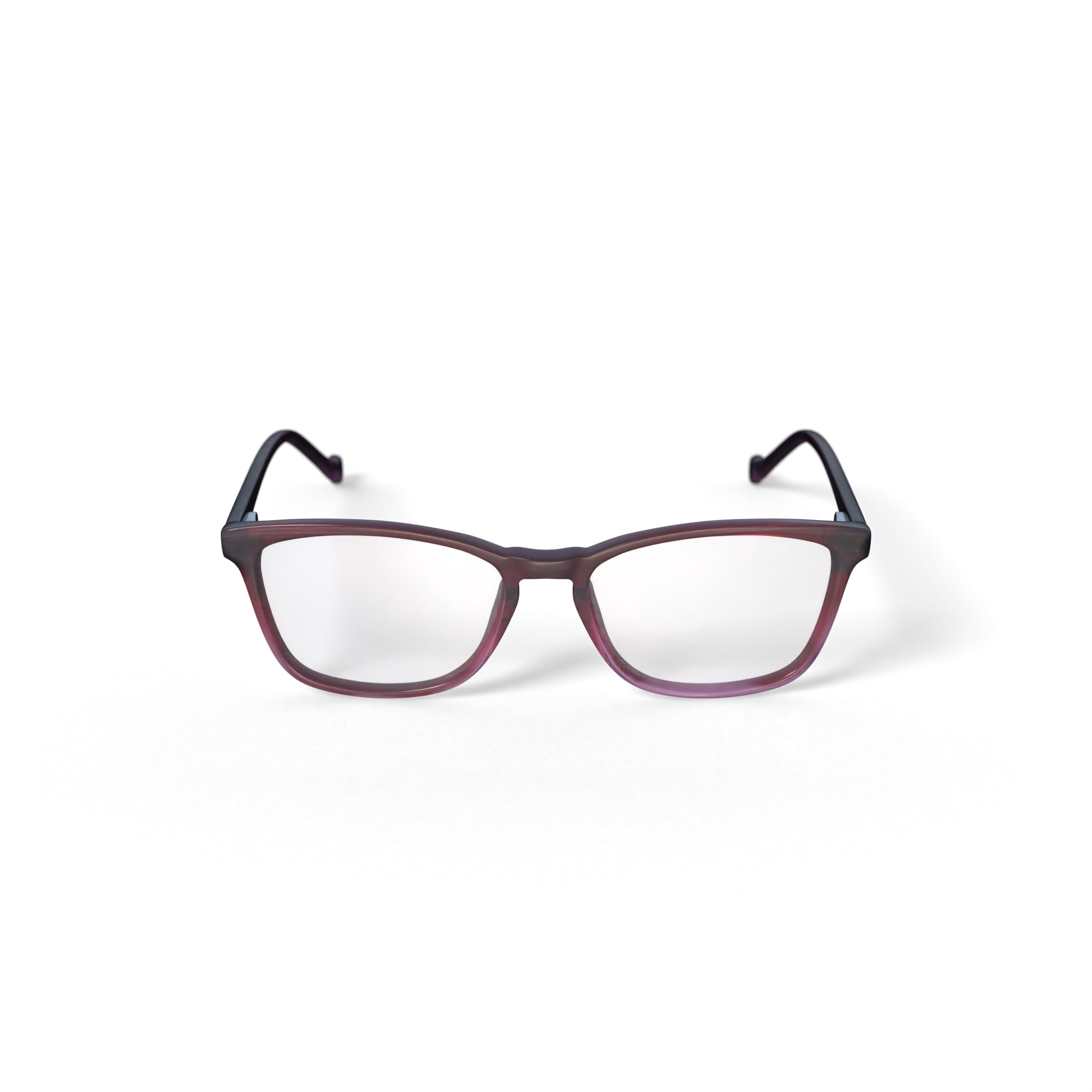 Women's Nora Square Prescription Eyeglasses with Case, Red/Pink