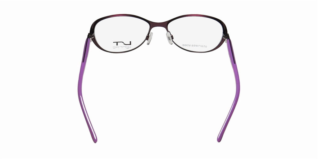 NEW LIGHTEC 7039L WOMENS/LADIES DESIGNER FULL-RIM PLUM / PURPLE FRAME DEMO LENSES 50-15-135 FLEXIBLE HINGES EYEGLASSES/EYEWEAR