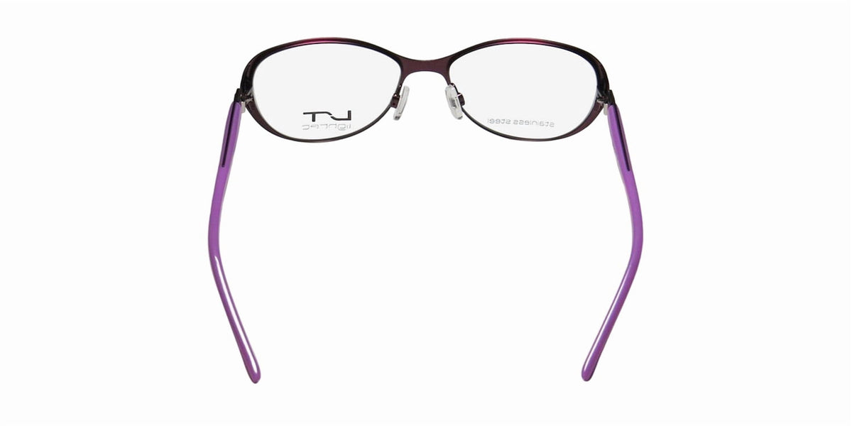 NEW LIGHTEC 7039L WOMENS/LADIES DESIGNER FULL-RIM PLUM / PURPLE FRAME DEMO LENSES 50-15-135 FLEXIBLE HINGES EYEGLASSES/EYEWEAR